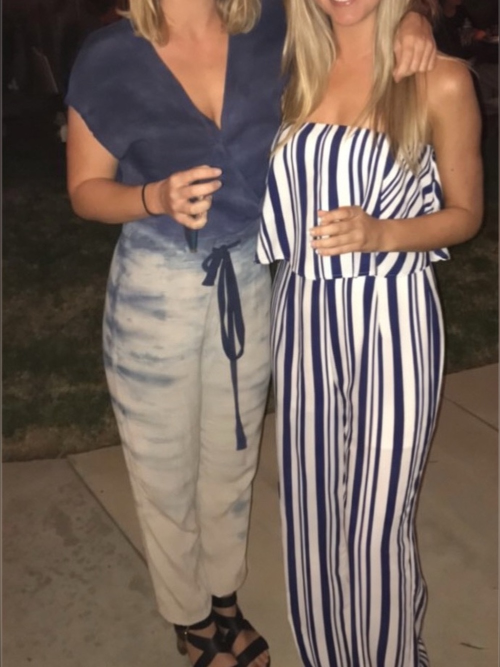 Boutique blue coastal jumpsuit